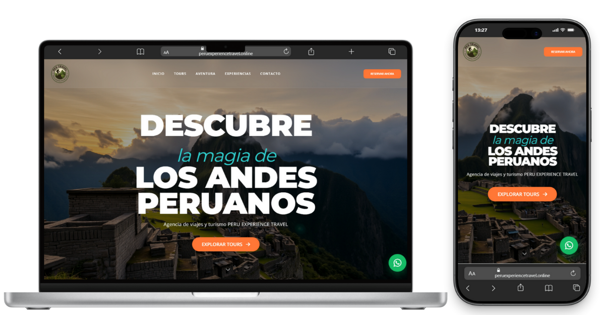 Peru Experience Mockup